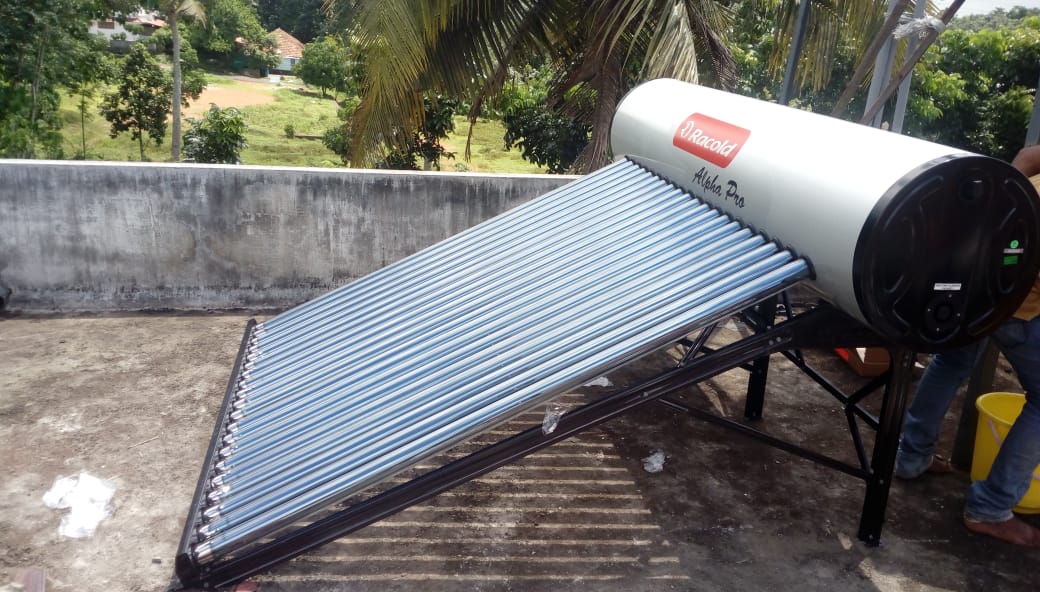 non pressure solar water heaters in cochin kerala